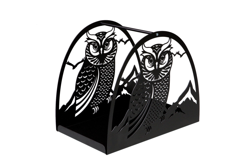 Дровница для камина Silver Smith Owl 03001bk1 29x49x38 см