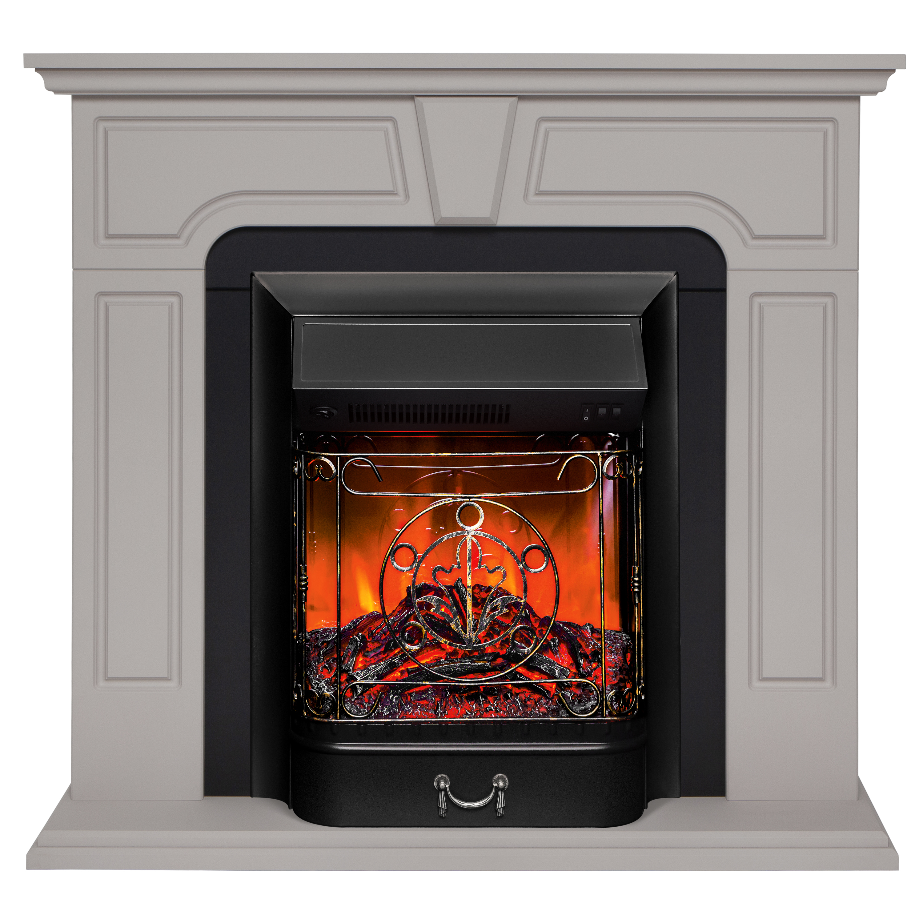 Электрокамин RealFlame Theodor BG-F615 с очагом Majestic Lux Black, 343427