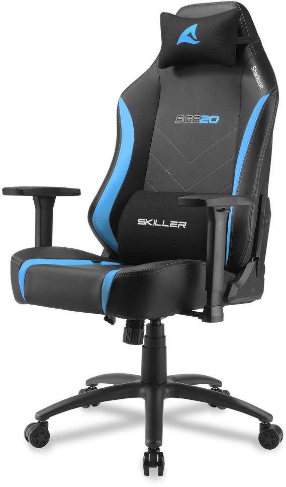 Игровое кресло Sharkoon Skiller SGS20 (Black/Blue