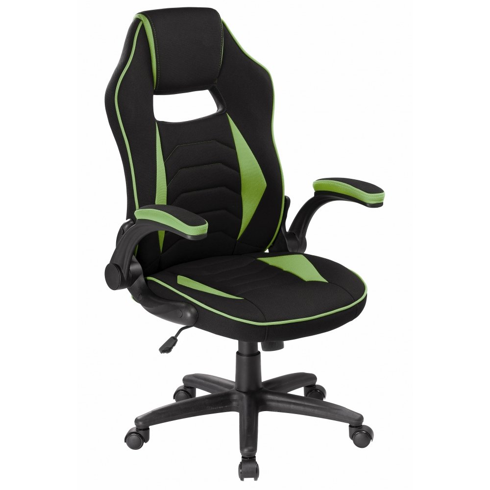 Игровое кресло Woodville Plast 1 green / black