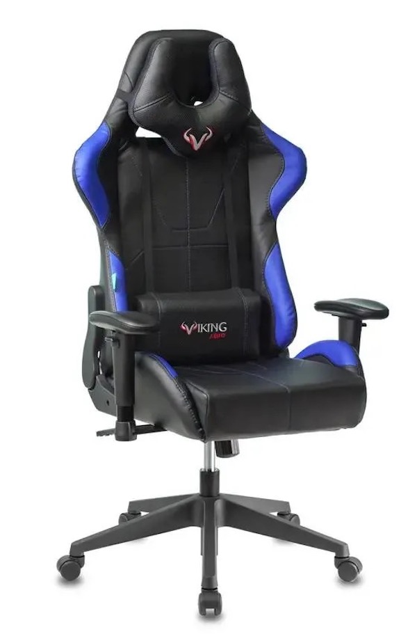 Кресло игровое ZOMBIE VIKING 5 AERO, на колесиках, эко.кожа, синий/синий viking 5 aero blu