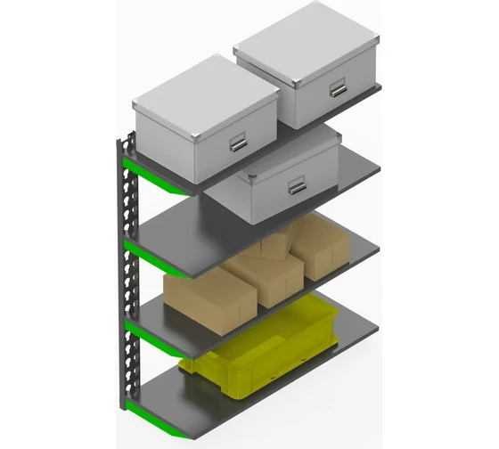 Металлическая система хранения Metalex SMFIV1009030 90x30x100 серо-зеленый