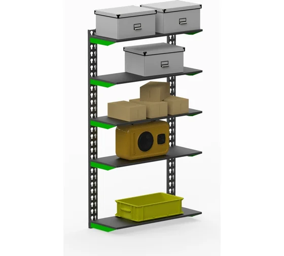 Металлическая система хранения Metalex SMFV1506030 60x30x150 серо-зеленый
