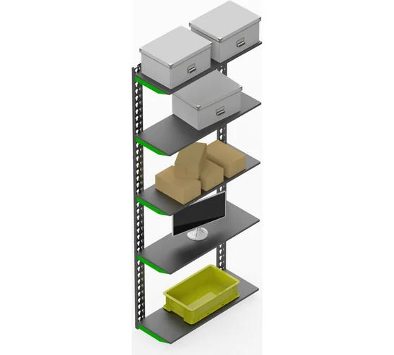 Металлическая система хранения Metalex SMFV20010030 100x30x200 серо-зеленый