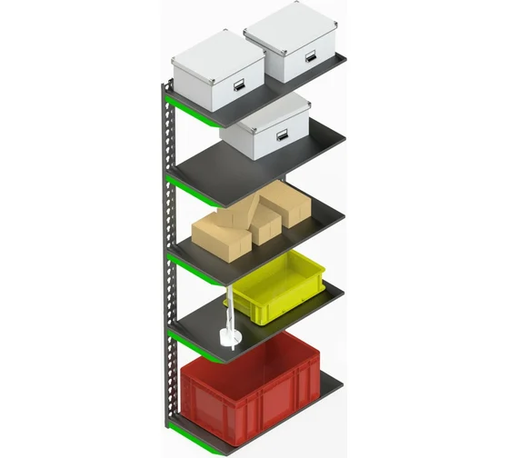 Металлическая система хранения Metalex SMFV2008040 80x40x200 серо-зеленый