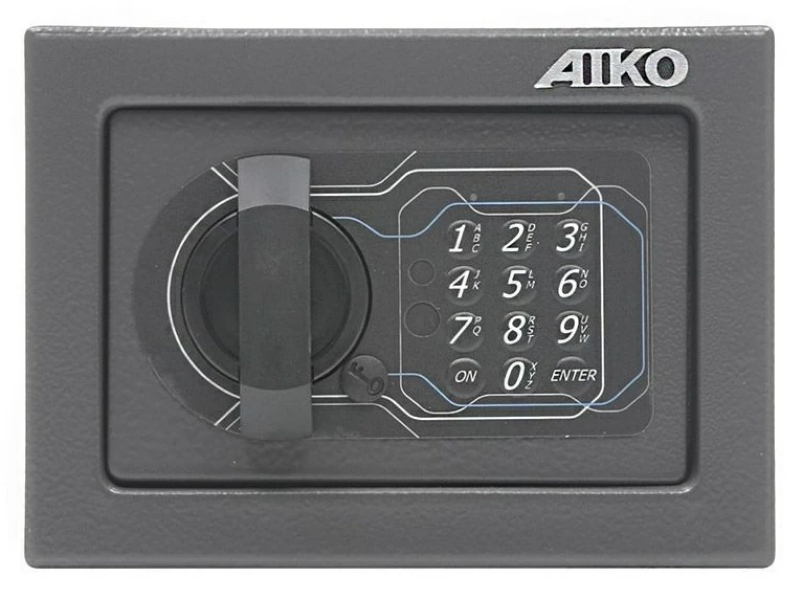 Сейф мебельный AIKO T-140 EL, 140х195х140 мм, 3 кг, электронный замок, крепление к стене