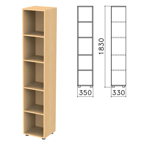 Шкаф (стеллаж) Канц, 350х330х1830 мм, 4 полки